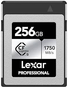 LEXAR 256GB PROFESSIONAL CFEXPRESS TYPE B CARD SILVER