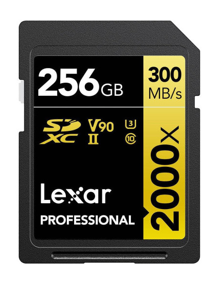 LEXAR 256GB PROFESSIONAL 2000X SDXC UHS-II CARDS LEXAR 256GB PROFESSIONAL 2000X SDXC UHS-II CARDS