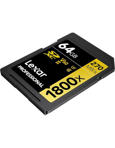 LEXAR 64GB PROFESSIONAL 1800X SDXC UHS-II...