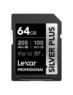 LEXAR 64GB PROFESSIONAL SILVER PLUS SDXC UHS-I CARDS 2