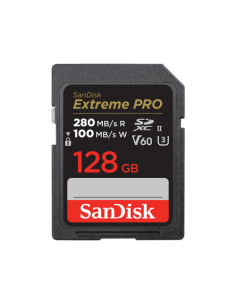 SANDISK EXTREME PRO 128GB V60 UHS-II SD CARDS