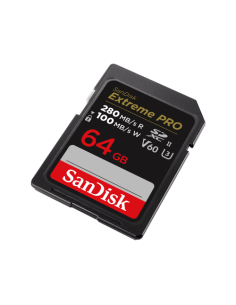 SANDISK EXTREME PRO 64GB V60 UHS-II SD CARDS 280/100MBS V60 2