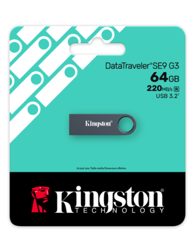 KINGSTON 64GB DataTraveler SE9 G3 - Dark Nickel