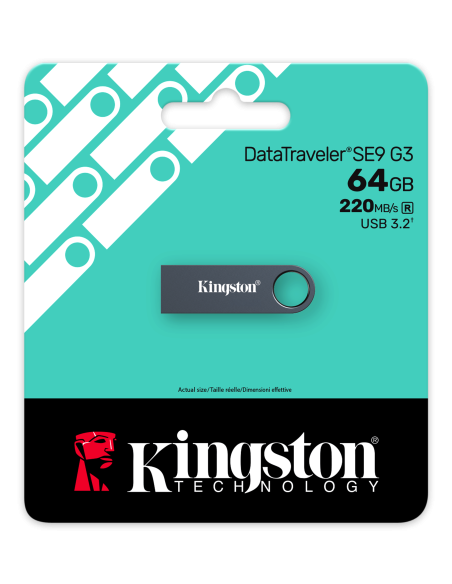 KINGSTON 64GB DataTraveler SE9 G3 - Dark Nickel
