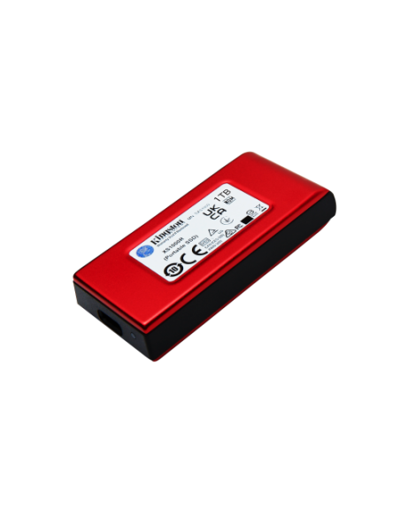 KINGSTON SSD 1TB XS1000 RED EXTERNAL USB 3.2 GEN 2 PORTABLE SOLID STRATE DRIVE