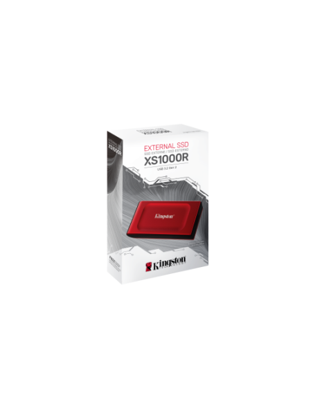 KINGSTON SSD 1TB XS1000 RED EXTERNAL USB 3.2 GEN 2 PORTABLE SOLID STRATE DRIVE