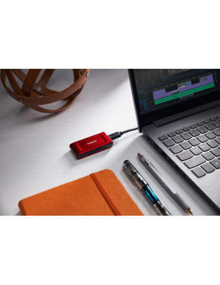 KINGSTON SSD 1TB XS1000 RED EXTERNAL USB 3.2 GEN 2 PORTABLE SOLID STRATE DRIVE