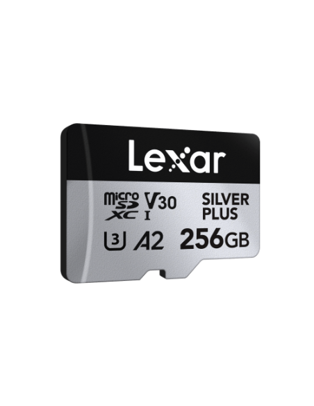 LEXAR 256GB LEXAR HIGH-PERFORMANCE SILVER PLUS MICROSDXC UHS-I LEXAR 256GB LEXAR HIGH-PERFORMANCE SILVER PLUS MICROSDXC UHS-I