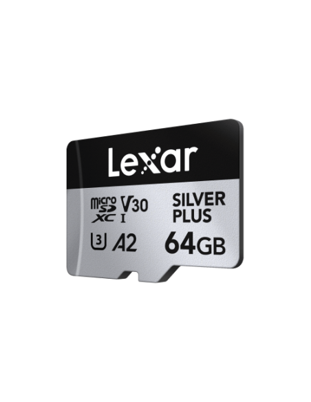 LEXAR 64GB LEXAR HIGH-PERFORMANCE SILVER PLUS MICROSDXC UHS-I LEXAR 64GB LEXAR HIGH-PERFORMANCE SILVER PLUS MICROSDXC UHS-I