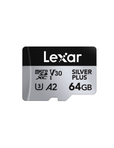 LEXAR 64GB LEXAR HIGH-PERFORMANCE SILVER PLUS MICROSDXC UHS-I 2