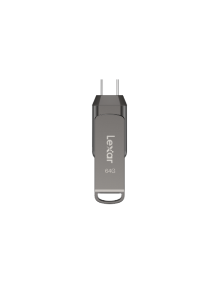 LEXAR 64GB DUAL TYPE-C AND TYPE-A USB 3.1 FLASH DRIVE LEXAR 64GB DUAL TYPE-C AND TYPE-A USB 3.1 FLASH DRIVE