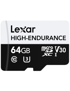 LEXAR 64GB HIGH-ENDURANCE MICROSDHC/MICROSDXC UHS-I CARDS