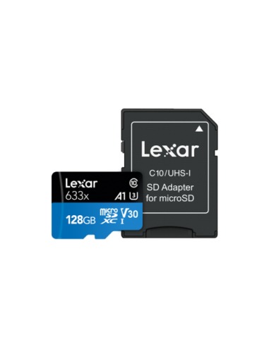 LEXAR 128GB HIGH-PERFORMANCE 633X MICROSDXC...