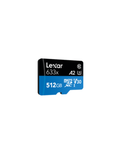 LEXAR 512GB HIGH-PERFORMANCE 633X MICROSDXC UHS-I WITH SD ADAPTER 2
