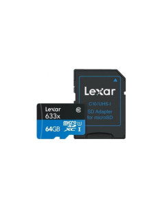 LEXAR 64GB HIGH-PERFORMANCE 633X MICROSDXC UHS-I