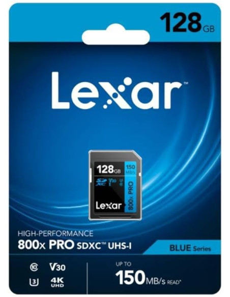 LEXAR 128GB PROFESSIONAL 800X PRO SDXC UHS-I CARDS LEXAR 128GB PROFESSIONAL 800X PRO SDXC UHS-I CARDS