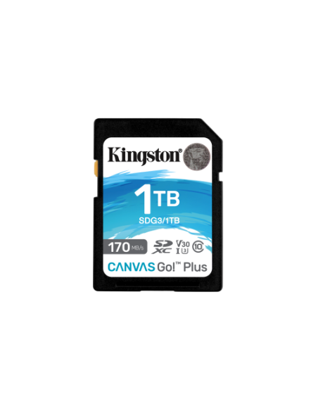KINGSTON 1TB SDXC CANVAS GO PLUS 170R C10 UHS-I U3 V30 KINGSTON 1TB SDXC CANVAS GO PLUS 170R C10 UHS-I U3 V30