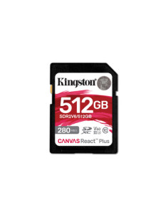 KINGSTON 512GB CANVAS REACT PLUS SDXC UHS-II 280R/150W U3 V60 FOR FULL HD/4K