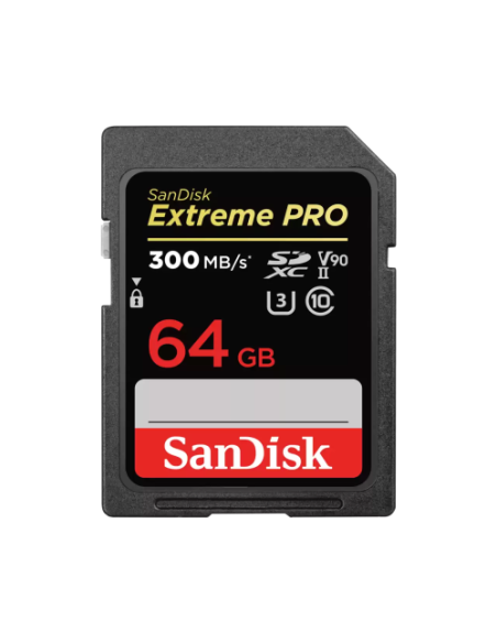 SANDISK EXTREME PRO 64GB SDXC MEMORY CARD UP TO 300MB/S SANDISK EXTREME PRO 64GB SDXC MEMORY CARD UP TO 300MB/S