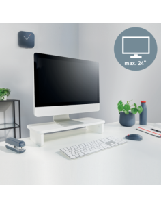 SOPORTE ELEVADOR PARA MONITOR BLANCO ERGO LEITZ 64340001 2