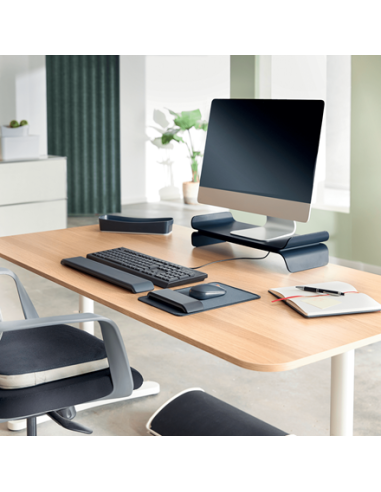 SOPORTE ELEVADOR PARA MONITOR AJUSTABLE GRIS...