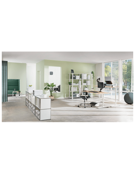 SOPORTE ELEVADOR PARA MONITOR AJUSTABLE GRIS OSCURO ERGO LEITZ 65040089
