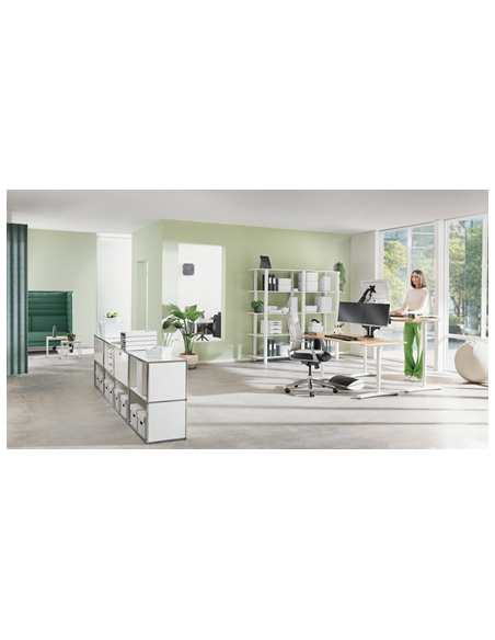 SOPORTE ELEVADOR PARA MONITOR AJUSTABLE GRIS ERGO LEITZ 65040085