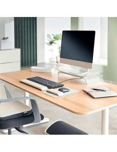 SOPORTE ELEVADOR PARA MONITOR AJUSTABLE GRIS...