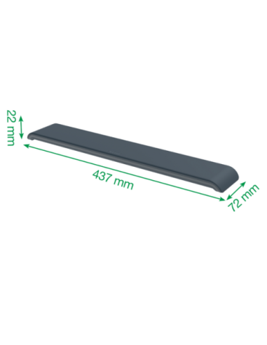 REPOSAMUÑECAS AJUSTABLE PARA TECLADO GRIS...