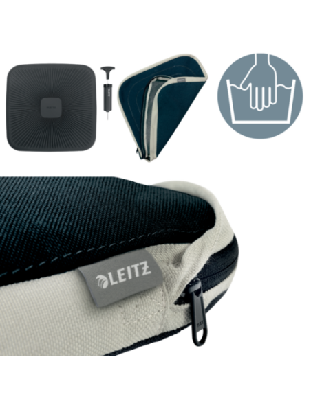 COJIN DE ASIENTO ACTIVE WOBBLE CON FUNDA GRIS OSCURO ERGO LEITZ 65400089