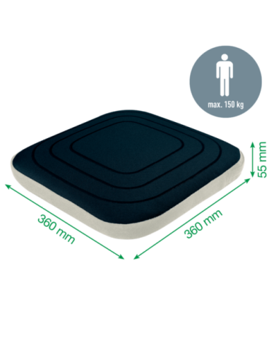 COJIN DE ASIENTO ACTIVE WOBBLE CON FUNDA GRIS...