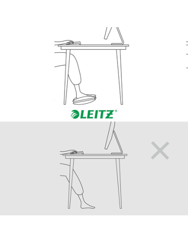 REPOSAPIES AJUSTABLE GRIS ERGO LEITZ 65030085