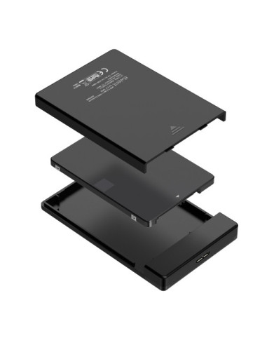 EWENT CAJA HDD/SDD SATA 2.5 SIN TORNILLOS USB 3.2