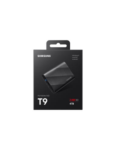 SAMSUNG SSD EXTERNO T9 4TB/NEGRO/3 AÑOS