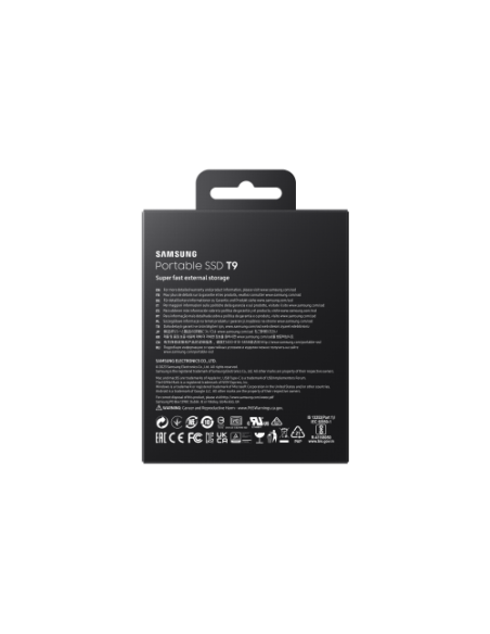 SAMSUNG SSD EXTERNO T9 4TB/NEGRO/3 AÑOS