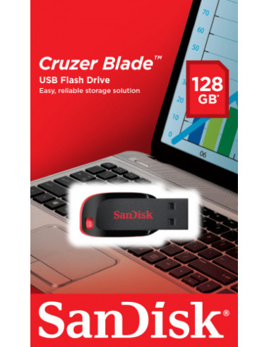 USB SANDISK CRUZER BLADE 128GB SDCZ50-128G-B35