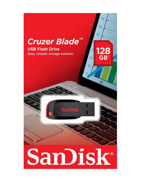 USB SANDISK CRUZER BLADE 128GB SDCZ50-128G-B35