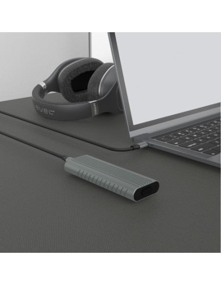 EWENT CARCASA PORTÁTIL PARA UNIDAD PCIE SSD/USB-C 3.2 GEN2 M.2 NVME