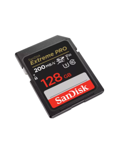 SANDISK EXTREME PRO 128GB SDXC MEMORY CARD + 2 YEARS RESCUEPRO DELUXE UP TO 200MB/S & 90MB/S READ/WRITE SPEEDS 2