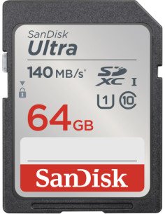 SANDISK ULTRA 64GB SDXC MEMORY CARD 140MB/S