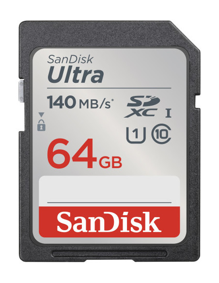 SANDISK ULTRA 64GB SDXC MEMORY CARD 140MB/S SANDISK ULTRA 64GB SDXC MEMORY CARD 140MB/S