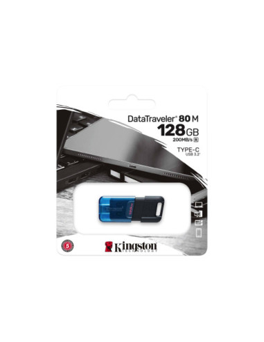 KINGSTON 128GB DATATRAVELER 80 M 200MB/S USB-C...