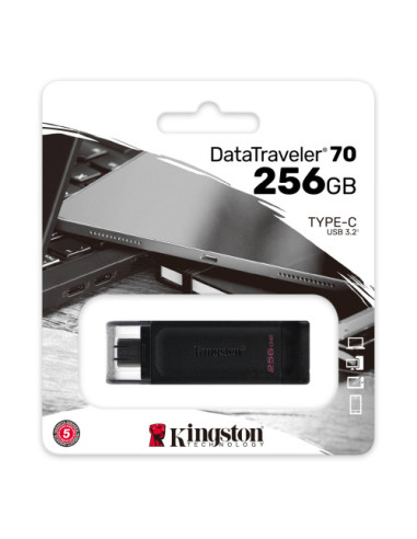 KINGSTON 256GB USB-C 3.2 GEN 1 DATATRAVELER 70