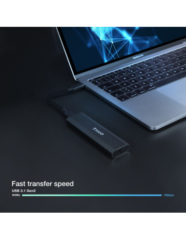 TOOQ CAJA EXTERNA PARA SSD M.2 NGFF/NVME
