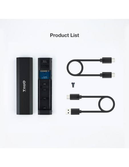 TOOQ CAJA EXTERNA PARA SSD M.2 NGFF/NVME