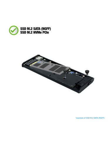 TOOQ CAJA EXTERNA PARA SSD M.2 NGFF/NVME...
