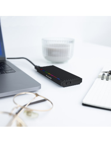TOOQ CAJA EXTERNA PARA SSD M.2 NGFF/NVME...