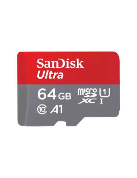 SANDISK ULTRA MICROSDXC 64GB + SD ADAPTER 140MB/S A1 CLASS 10 UHS-I SANDISK ULTRA MICROSDXC 64GB + SD ADAPTER 140MB/S A1 CLASS 10 UHS-I