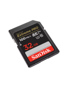 SANDISK EXTREME PRO 32GB SDHC MEMORY CARD + 2 YEARS RESCUEPRO DELUXE UP TO 100MB/S & 90MB/S READ/WRITE SPEEDS
