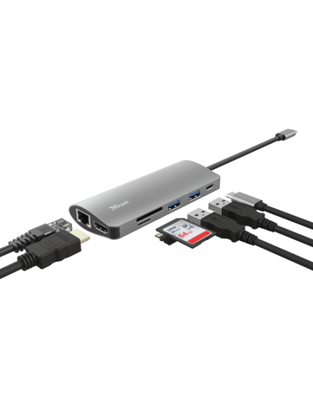 TRUST ADAPTADOR MULTIPUERTO USB-C
